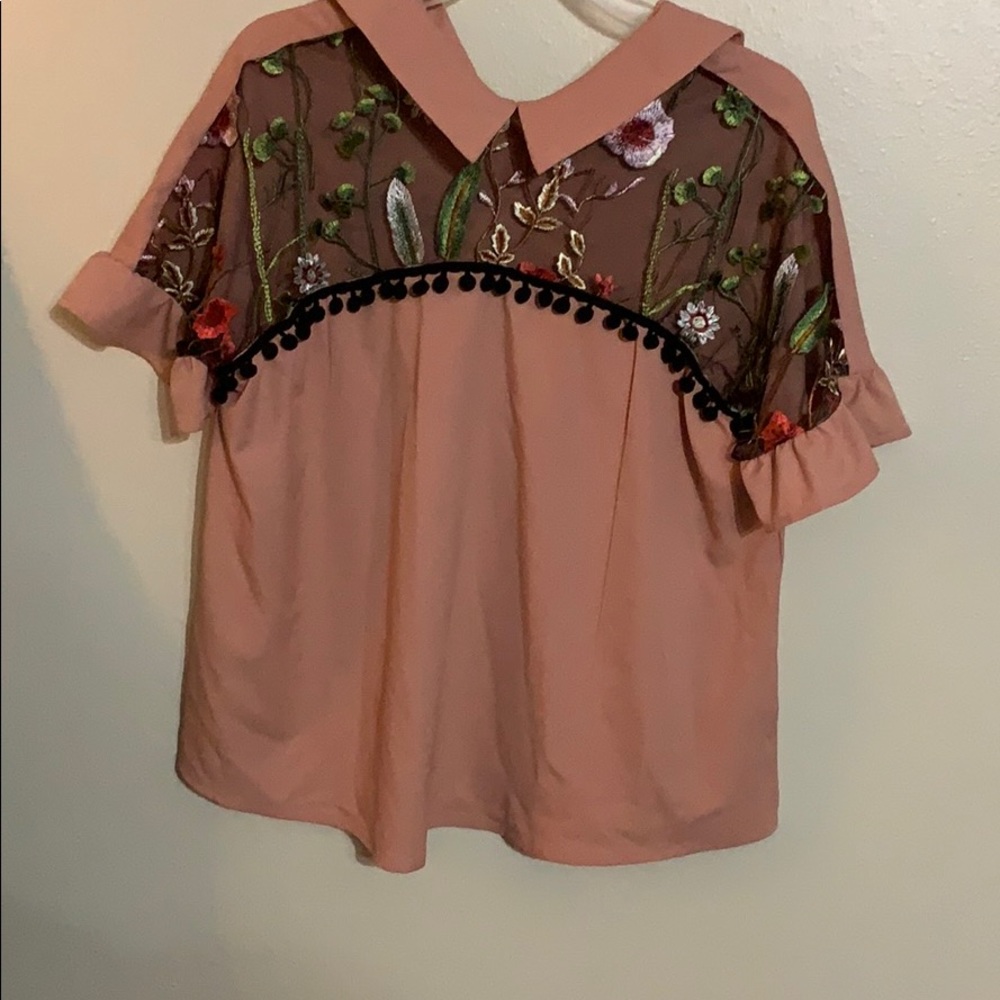 Cream blouse